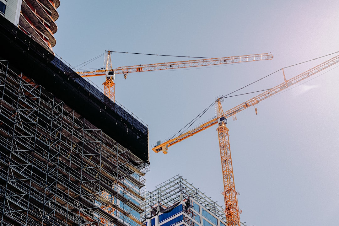 UK construction site where BIM-compliant workflows are now standard on public-sector projects