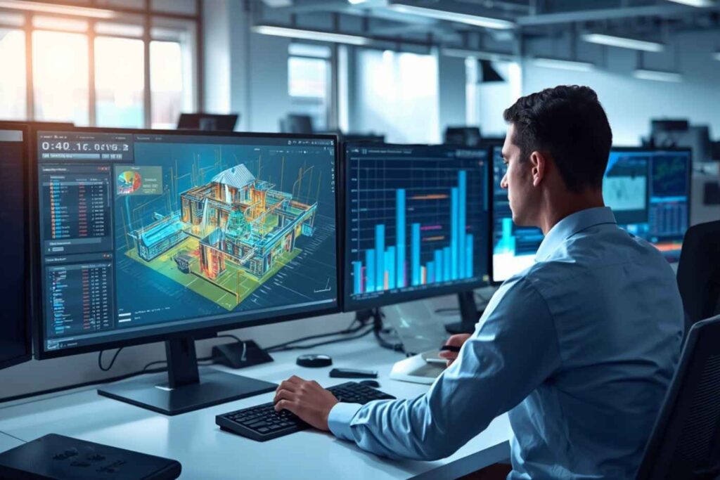 Facility manager using a digital twin in asset management software